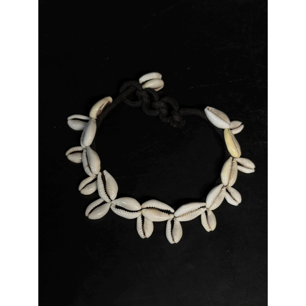 Cowrie Shell Adjustable Cord Bracelet